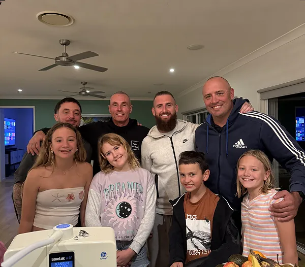 Brodie with family and friends